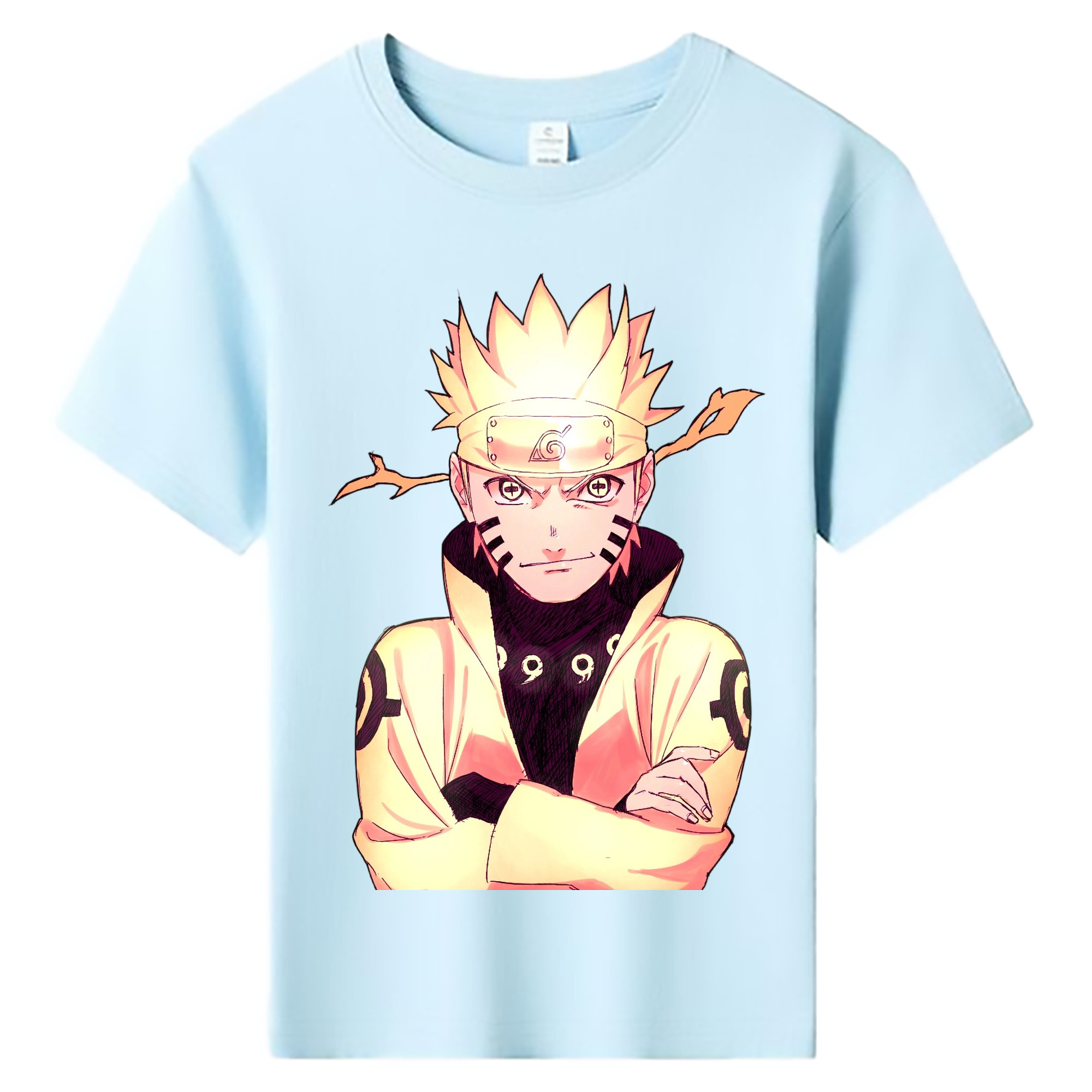 （画像用） NARUTO -ナルト- うずまき ナルト Uzumaki Naruto 綿100％キッズTシャツ（フロントプリント）